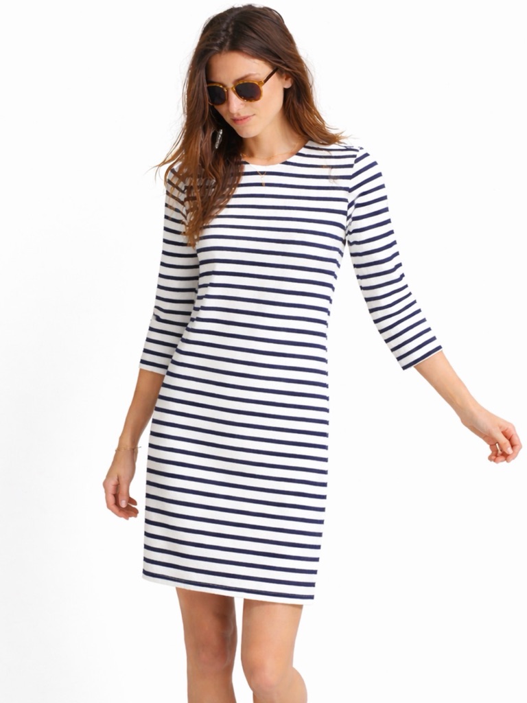 Madewell Dress Black And White Striped S